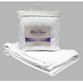 Mink Touch Luxury Baby Blanket 30"X40" -- Pure White (EMBROIDERED)-- ***FREE RUSH***